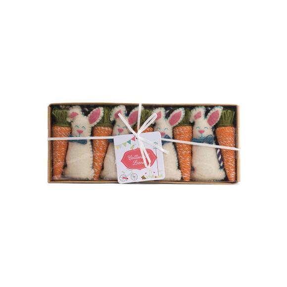 COTTONTAIL LANE 6ft Spring Easter Bunny & Carrot Garland NEW IN BOX - Picture 5 of 5
